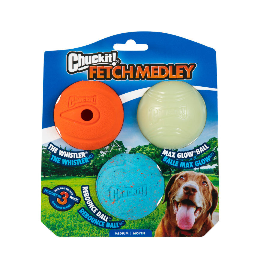 Chuckit! Fetch Medley Set de Pelotas para perros &ndash; Pack 3, , large indicador imagen numero 2